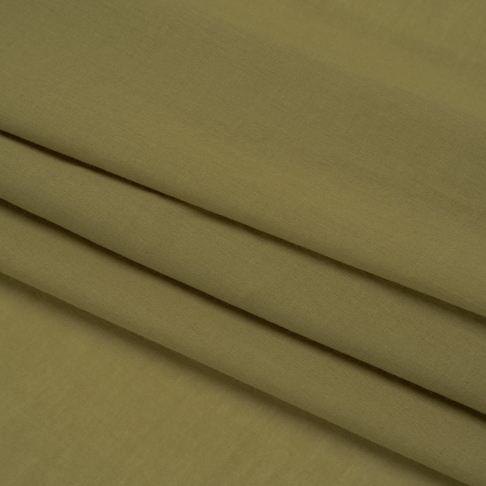 Famous Australian Designer Green Olive Cotton Voile