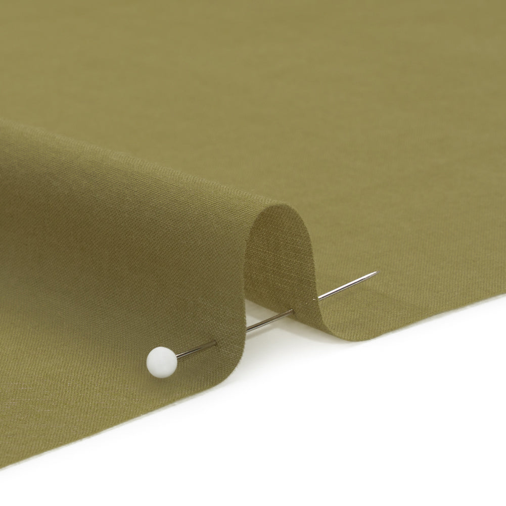 Famous Australian Designer Green Olive Cotton Voile