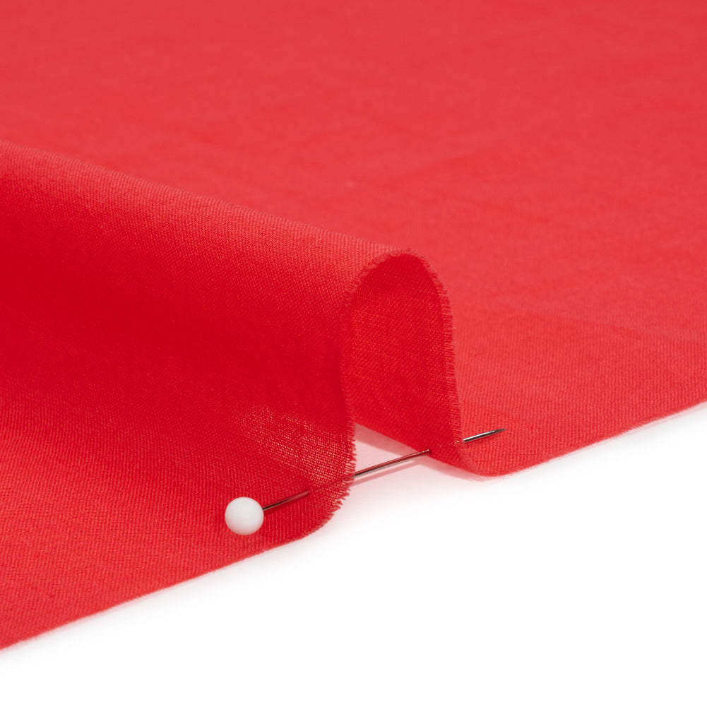 Famous Australian Designer Hot Coral Cotton Voile