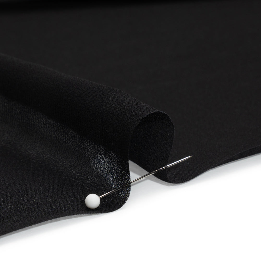 Famous Australian Designer Black Viscose Georgette