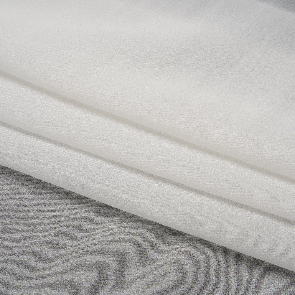 Famous Australian Designer White Viscose Georgette