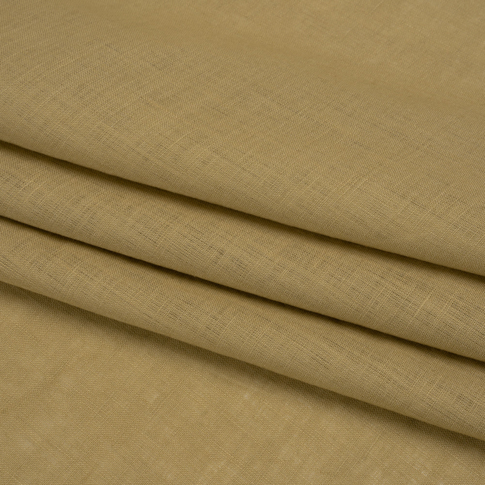 Famous Australian Designer Light Olive Lightweight Linen Woven