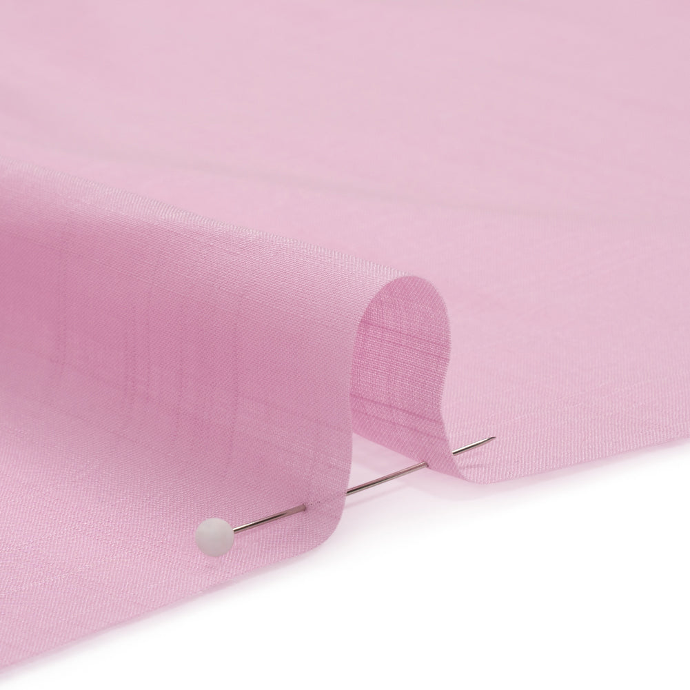 Famous Australian Designer Orchid Slubbed Cotton Voile