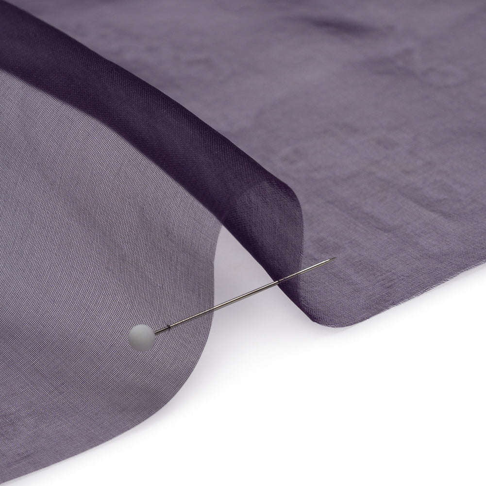 Famous Australian Designer Eggplant Lightweight Silk Organza