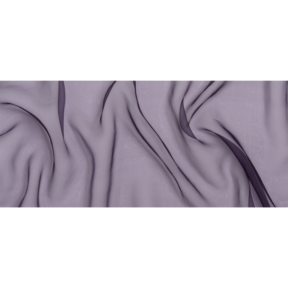 Famous Australian Designer Eggplant Lightweight Silk Organza
