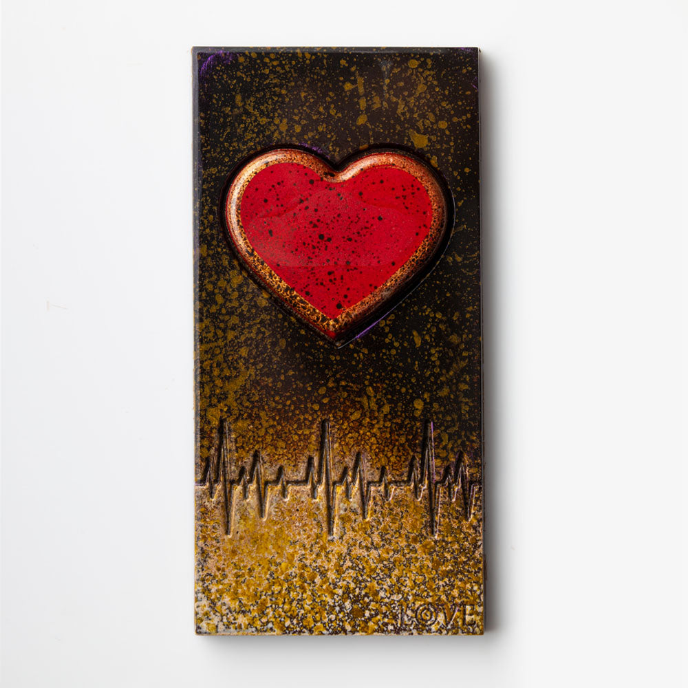 Greyas Polycarbonate Chocolate Molds, Heartbeat Bar Set by Luis Amado