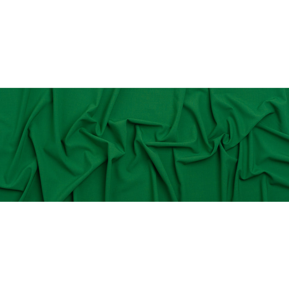 Famous Australian Designer Green Stretch Wool and Polyester Suiting