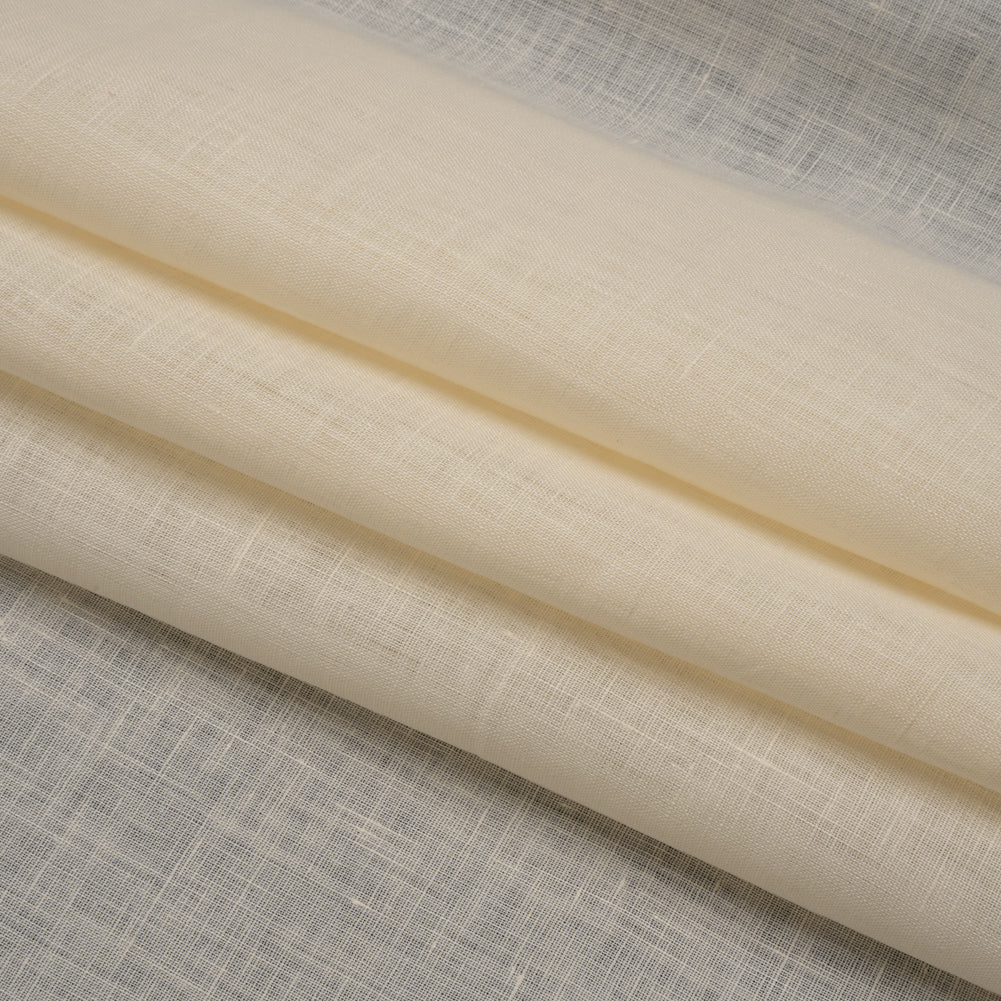 Famous Australian Designer Cream Lightweight Linen Woven