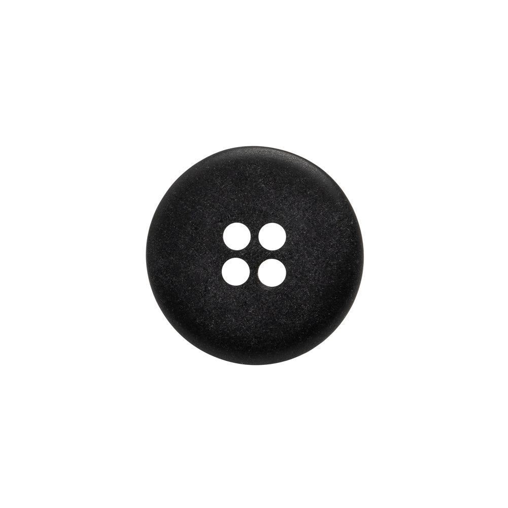 Rolled Rim 4-Hole Plastic Button - Silver and Gray Iridescent - 28L/18mm