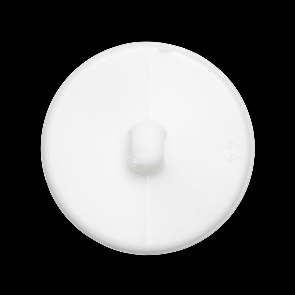 Plastic Shank Back Button - White Faux Gems and Latticework - 44L/28mm