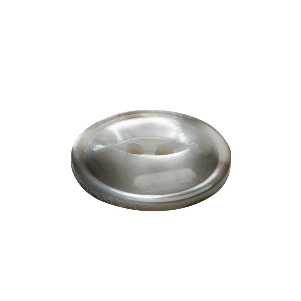 Plastic 2-Hole Button - 36L/23mm - Translucent Gray Swirl