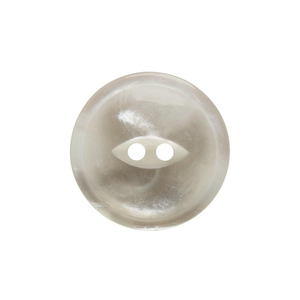 Plastic 2-Hole Button - 36L/23mm - Translucent White Swirl