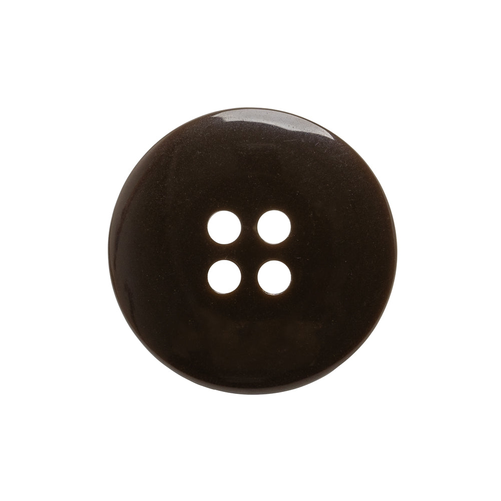 Plastic 4-Hole Button - 38L/24mm - Brown Iridescent Striations