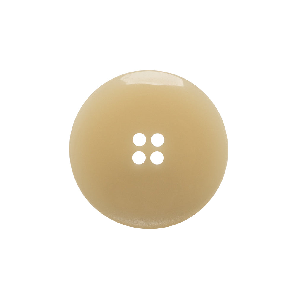Plastic 4-Hole Button - 36L/23mm - Ivory, Pink and Green Iridescent Shimmer Saucer - Made in Italy