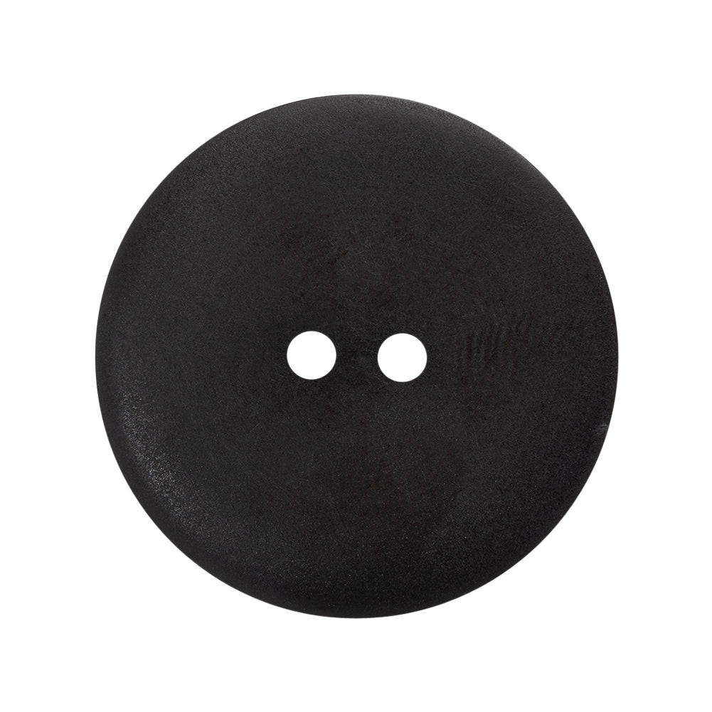 Plastic 2-Hole Button - 44L/28mm - Charcoal Gray and Purple Shimmer Shallow Plate