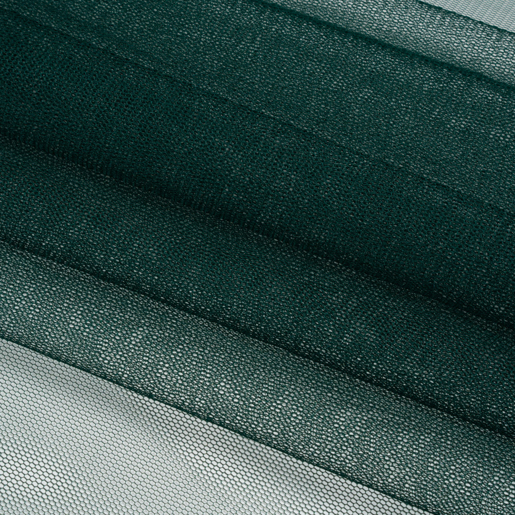 Stiff Nylon Tulle - Dark Green - Designer Deadstock