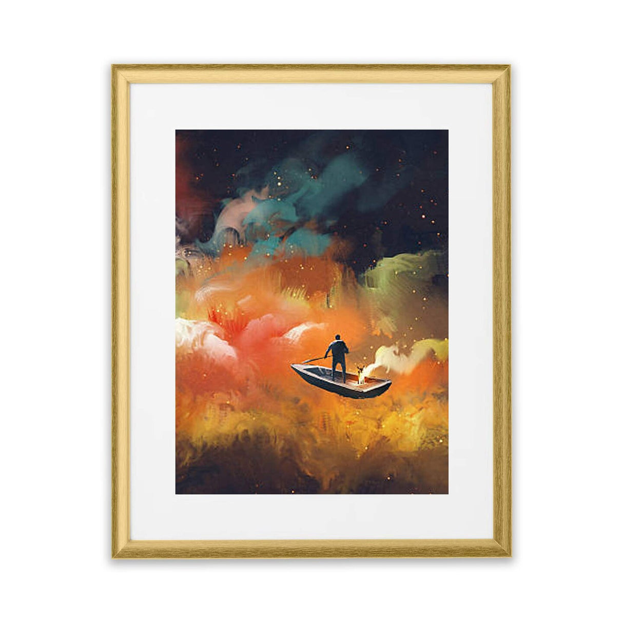 Classic Gold Wall Frame, 16x20", with Acid-Free Mat