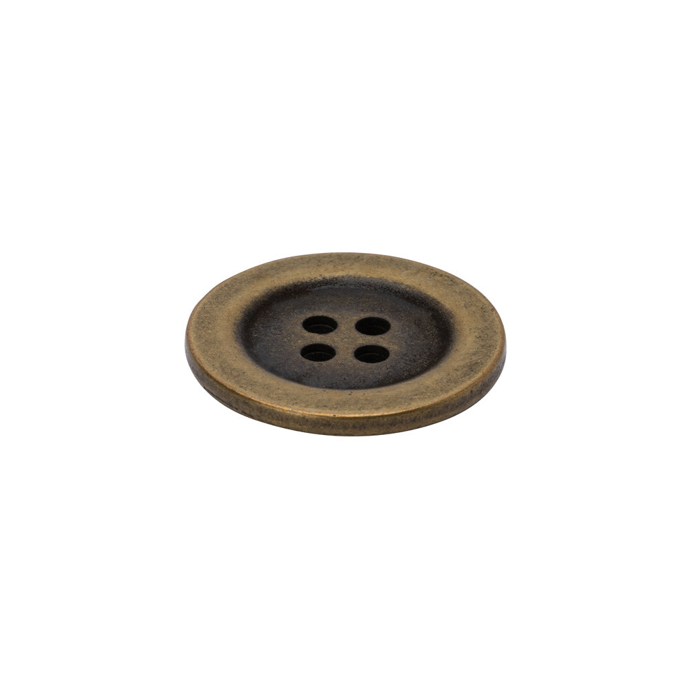 Metal 4-Hole Button - 32L/20mm - Gold