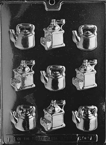 Coffee Pot & Grinder Pieces Chocolate Mold - LPAO117