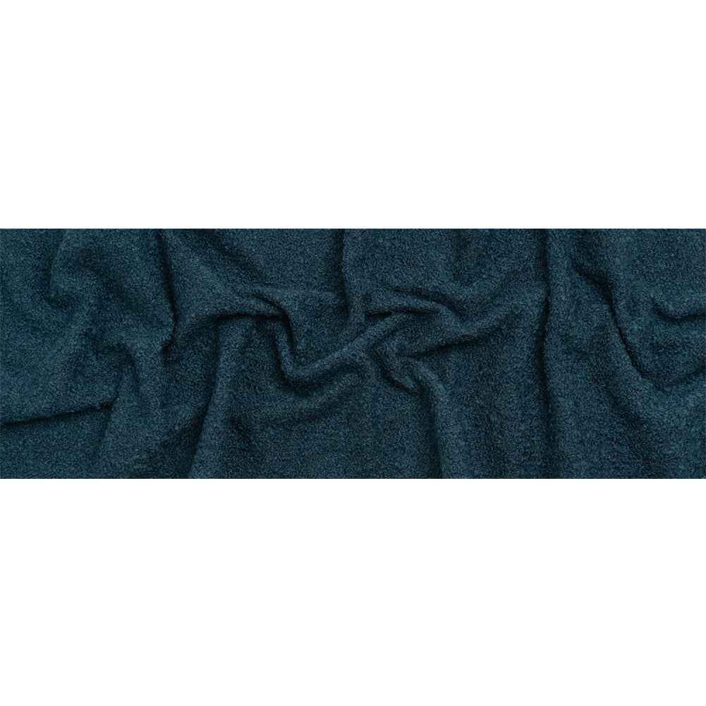 Indigo Fluffy Upholstery Boucle