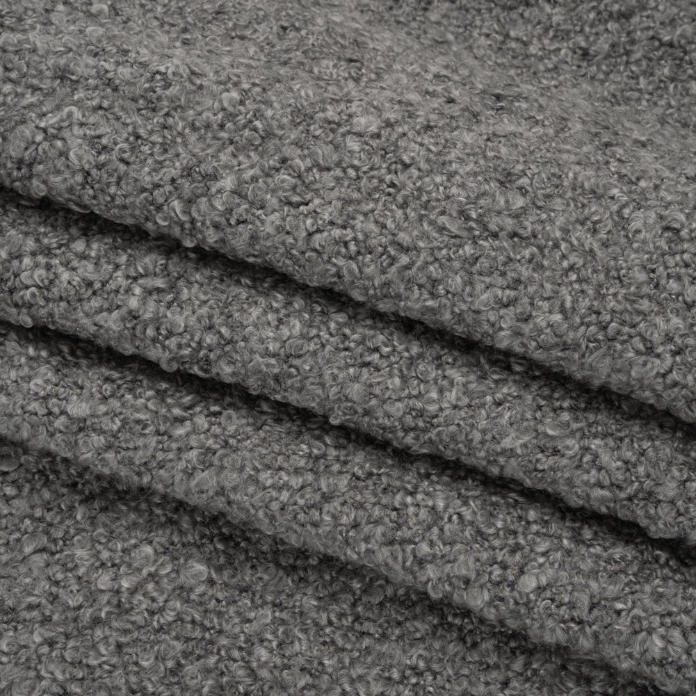 Nickel Fluffy Upholstery Boucle