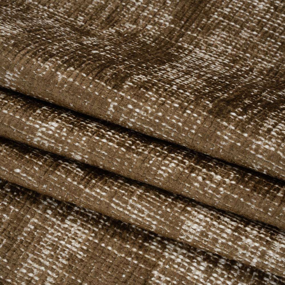 Bison Distressed Look Chenille Upholstery Woven