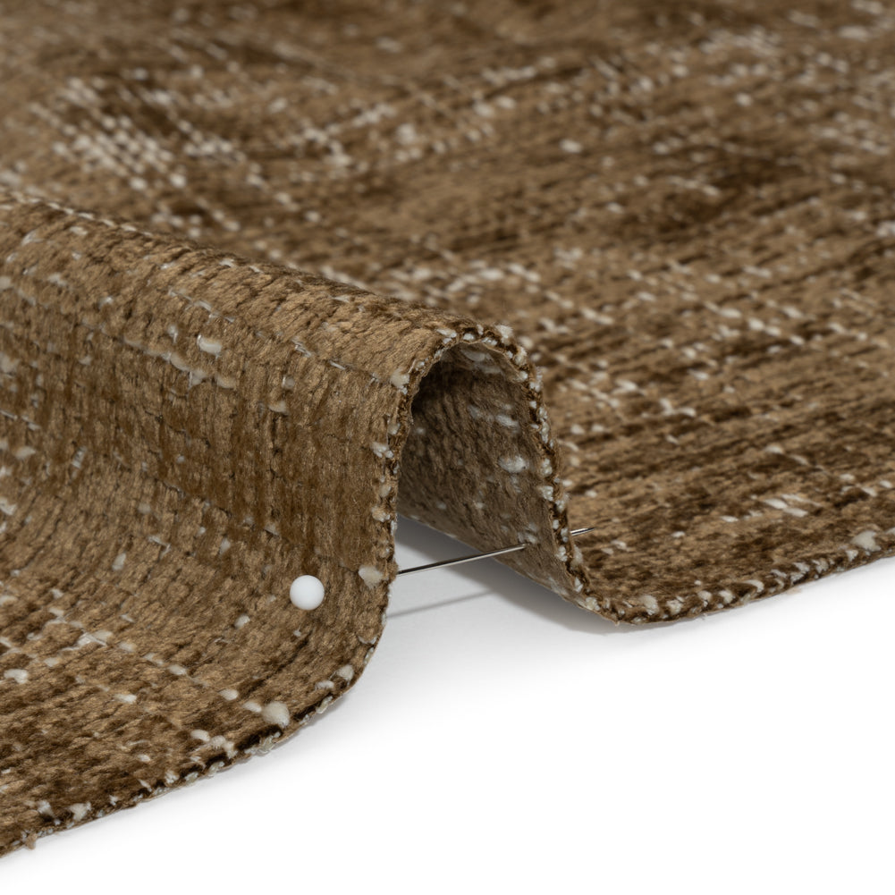 Bison Distressed Look Chenille Upholstery Woven