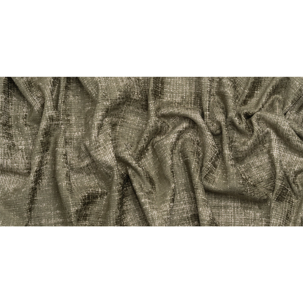Herbaceous Distressed Look Chenille Upholstery Woven