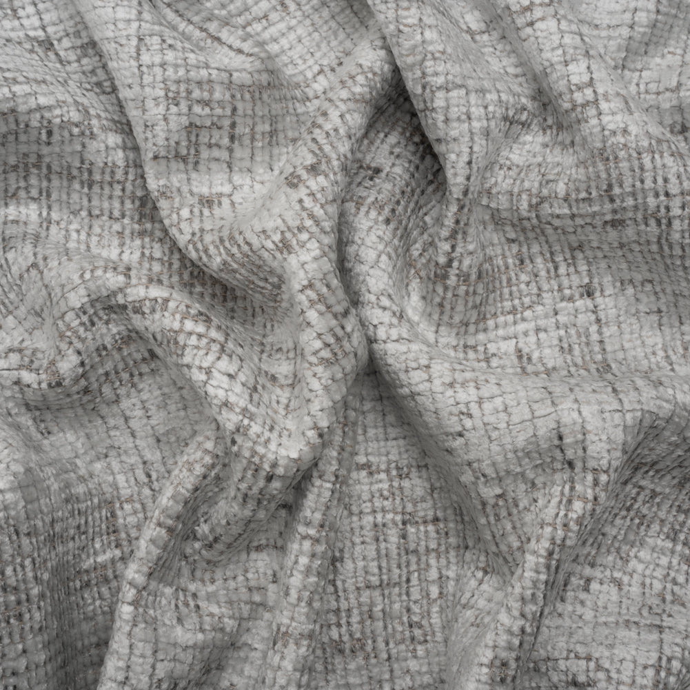 Ice Distressed Look Chenille Upholstery Woven