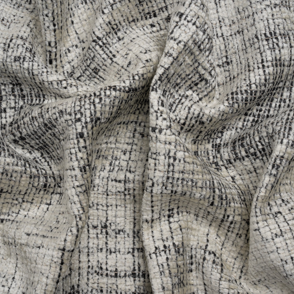 Tuxedo Distressed Look Chenille Upholstery Woven