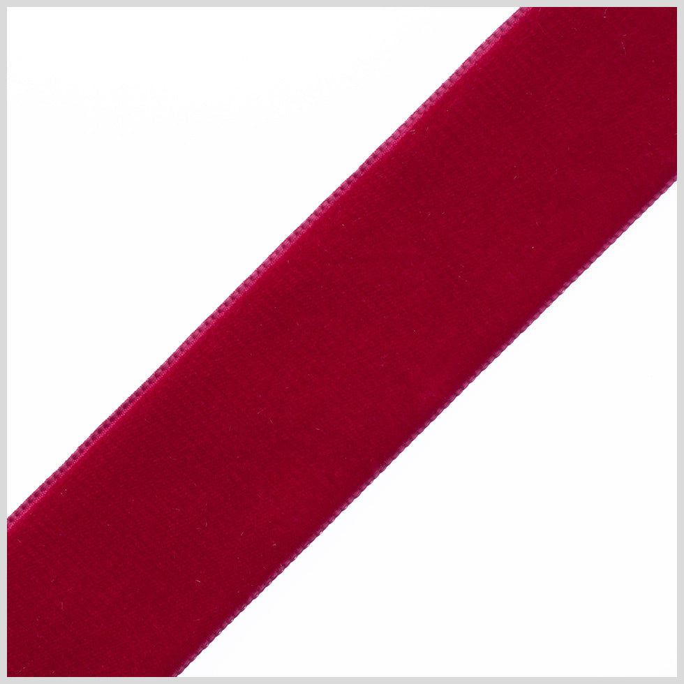 1.375" Wine Nylon Velvet Ribbon