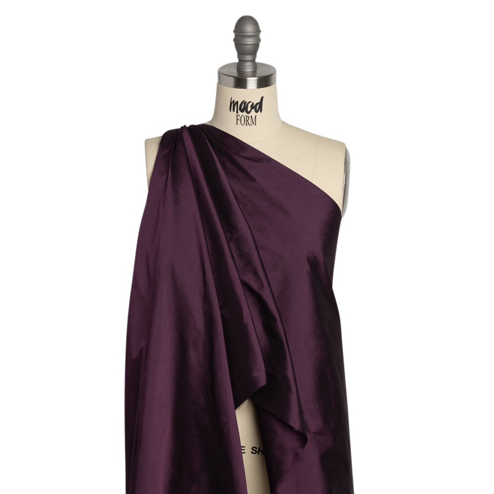Polyester Taffeta - Plain Dyed Aubergine - Bellamy Collection