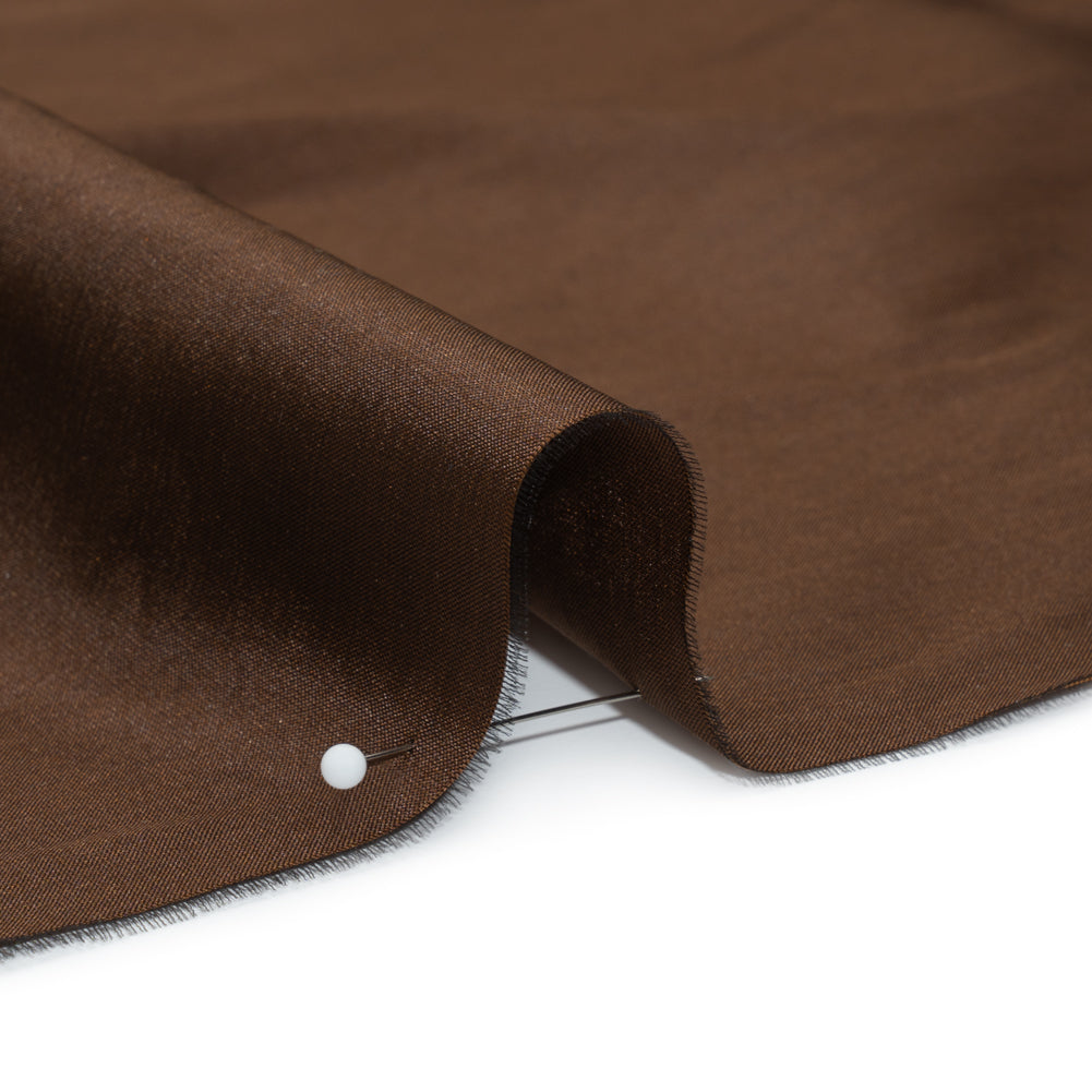 Polyester Taffeta - Plain Dyed Chocolate - Bellamy Collection