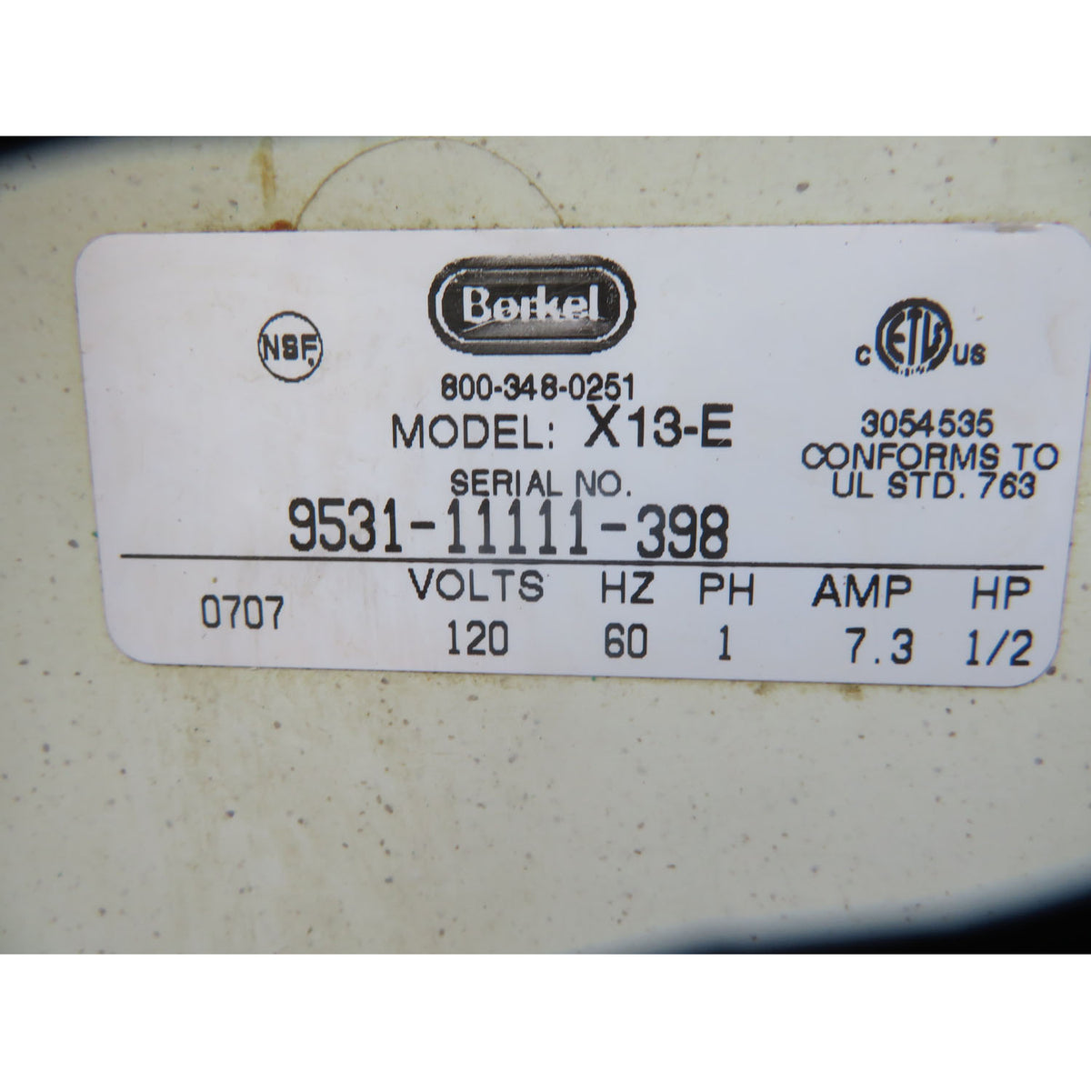 Berkel X13-E Meat Slicer, Used Great Condition