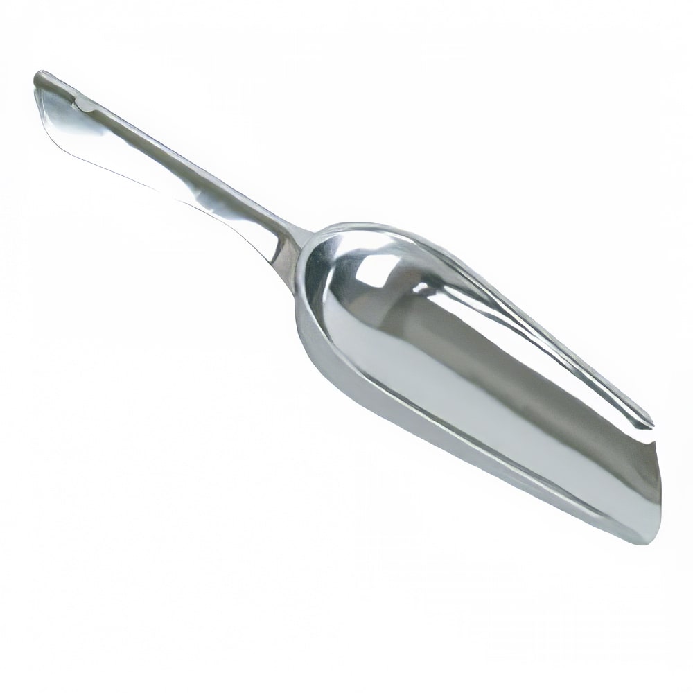 4 oz Stainless Steel Scoop Lightweight Silver Finish