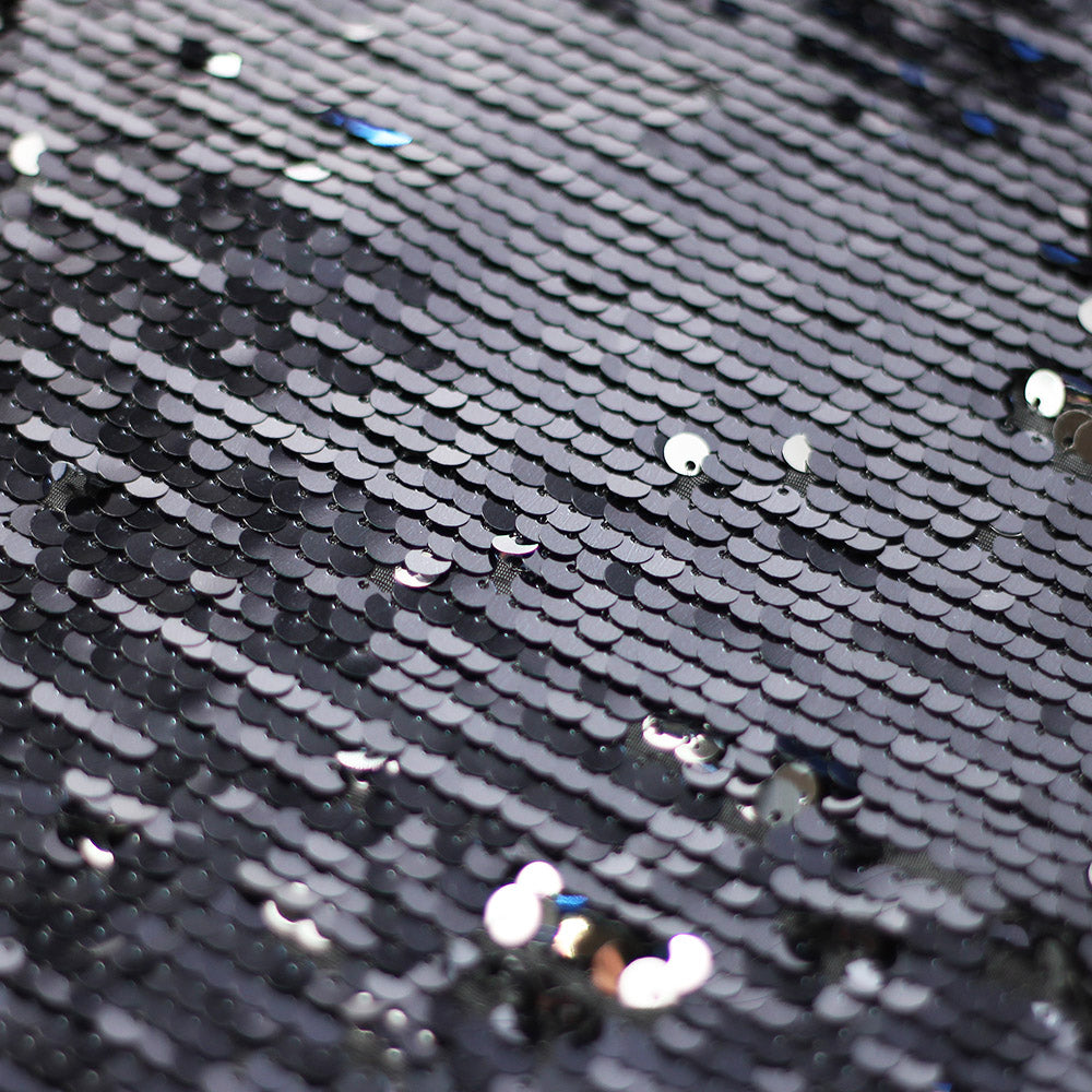 Bojangles Sequins Poly Spandex Fabric - Multiple Colors, Reversible Round Sequins, 50-52" Width (1 Yard)