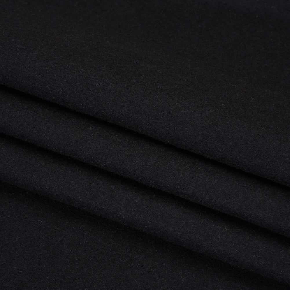 Brushed Wool Blend Coating - Dark Cool Gray - Deadstock
