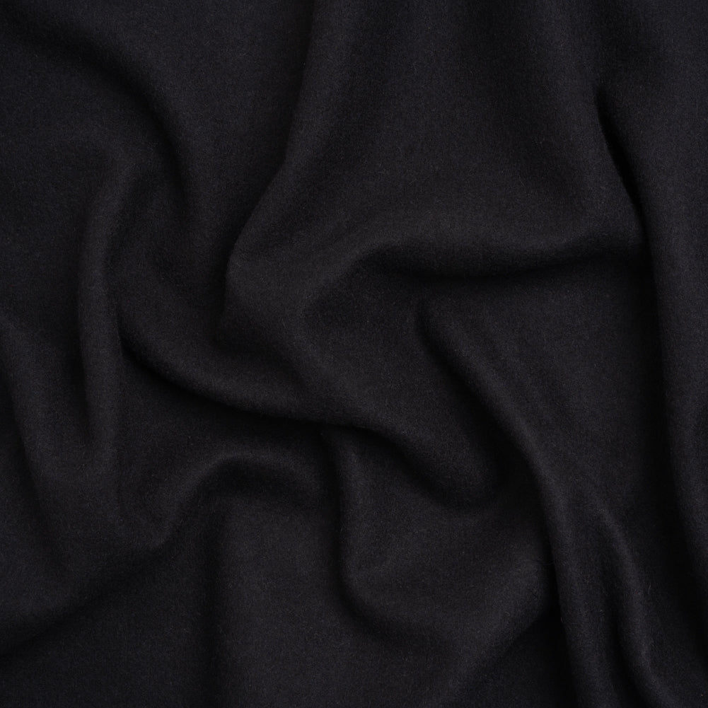 Brushed Wool Blend Coating - Dark Cool Gray - Deadstock