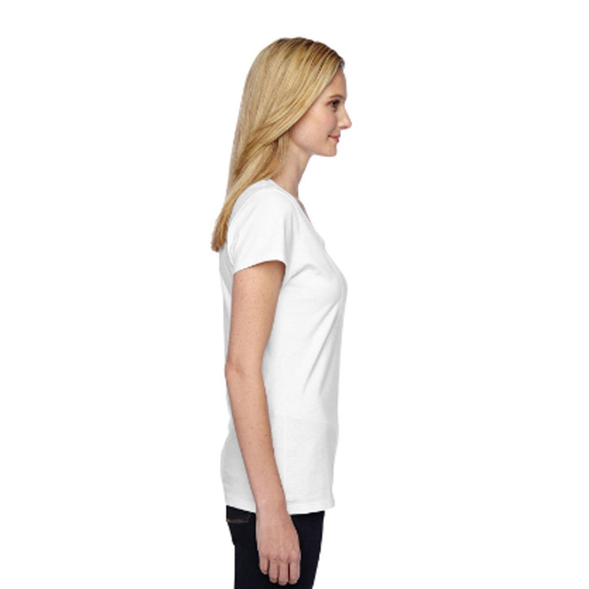 BELLA + CANVAS® Women’s Jersey Relaxed Short Sleeve V-Neck T-shirt