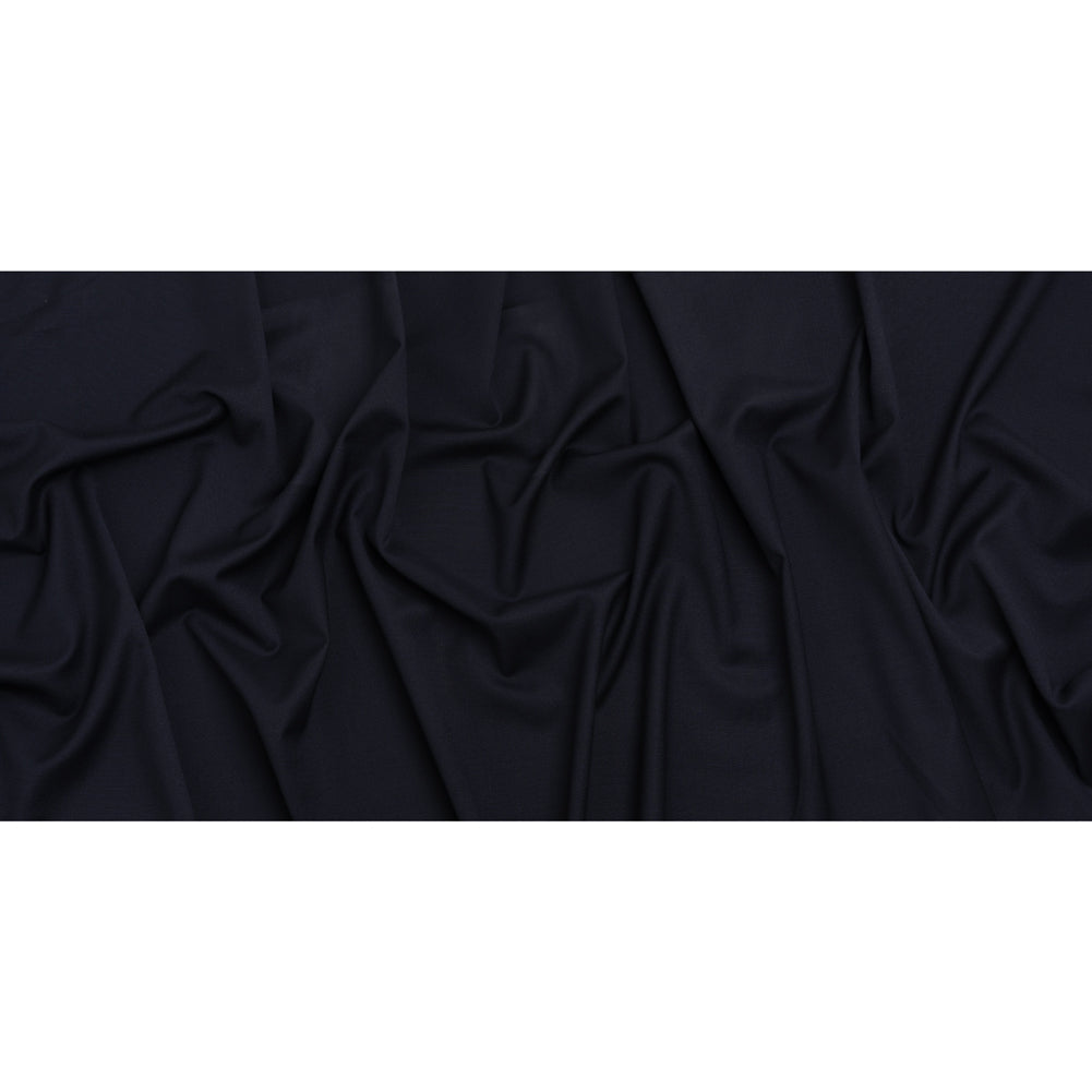 Stretch Creped Wool Suiting - Navy - Deadstock
