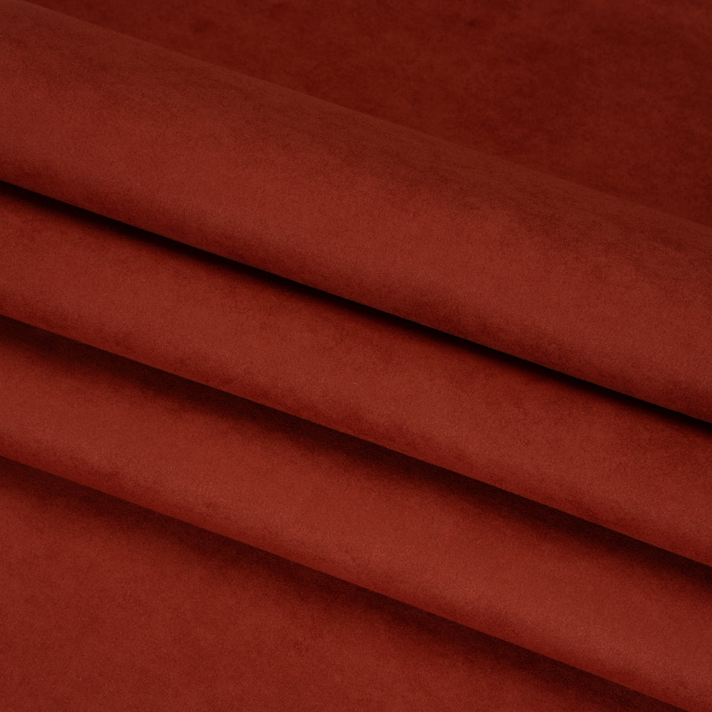 Upholstery Faux Suede - Brick Red - Lyndhurst Collection