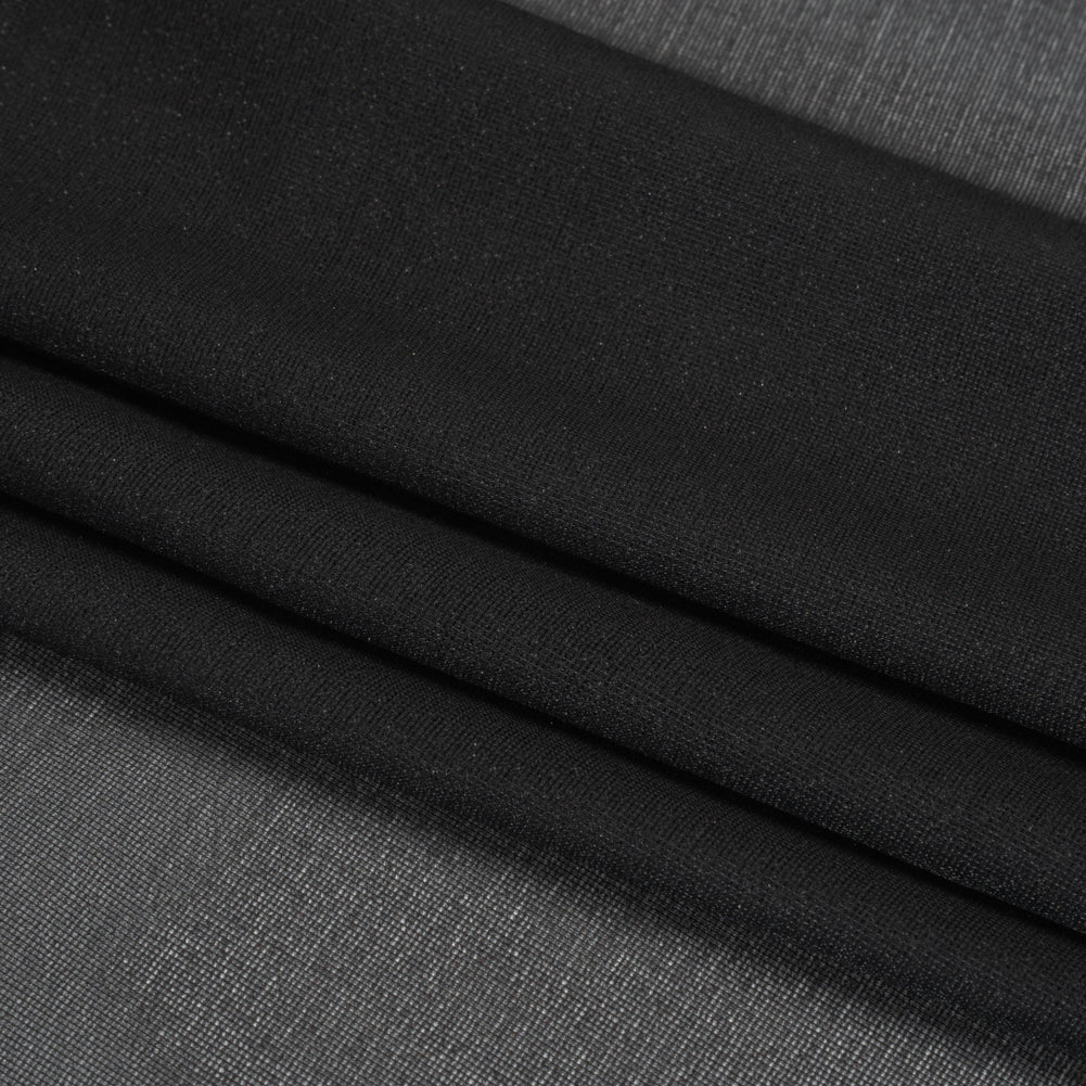 Lightweight Woven Fusible Interlining Single Side by Helmut Lang - Black - Made in America