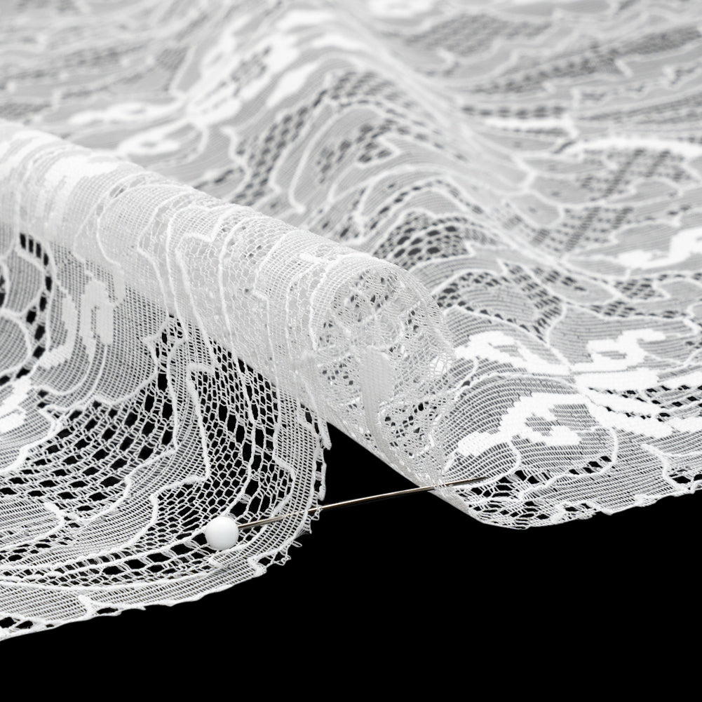 Chantilly Lace - White Overgrown Florals