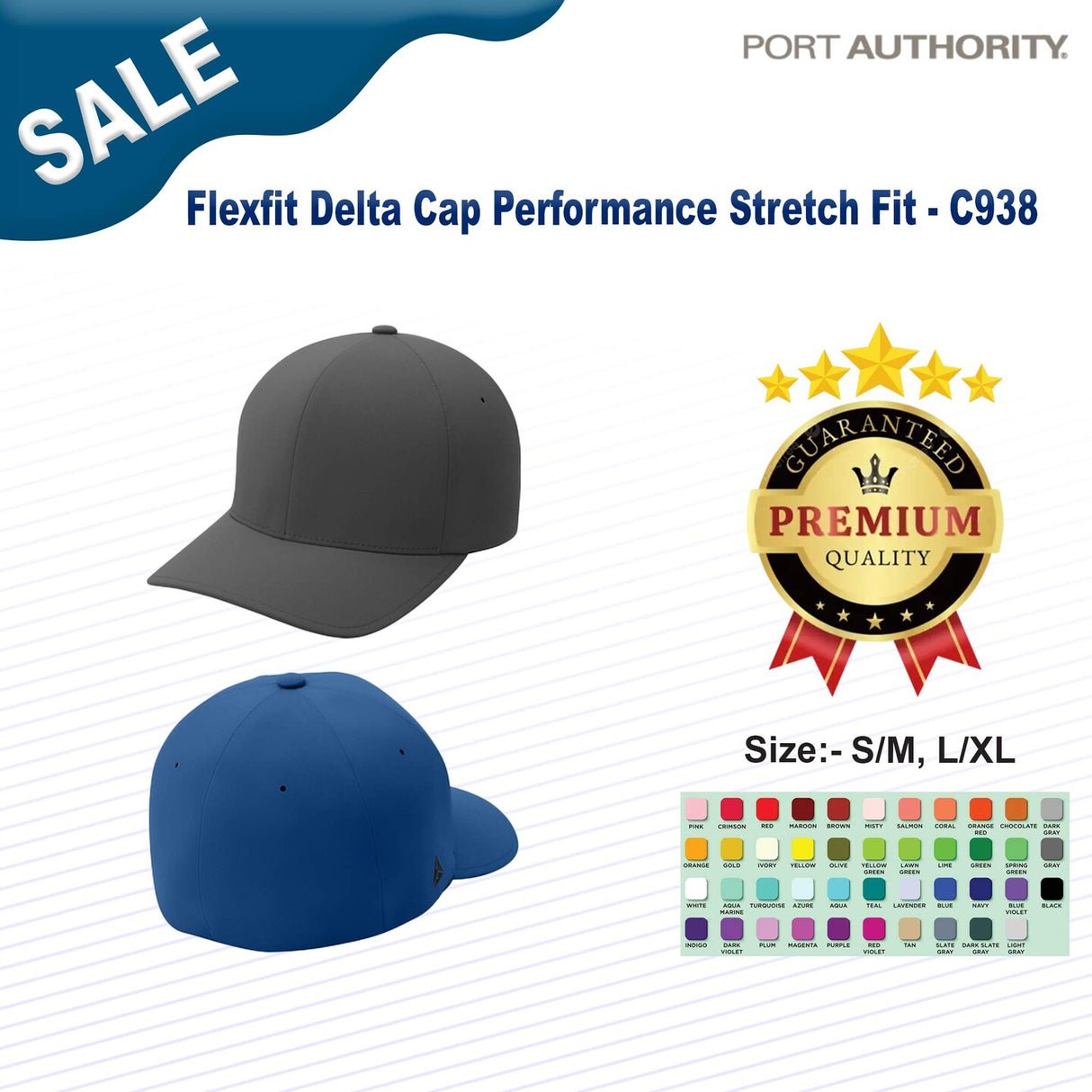 Port Authority® Flexfit Delta Cap Performance Stretch Fit