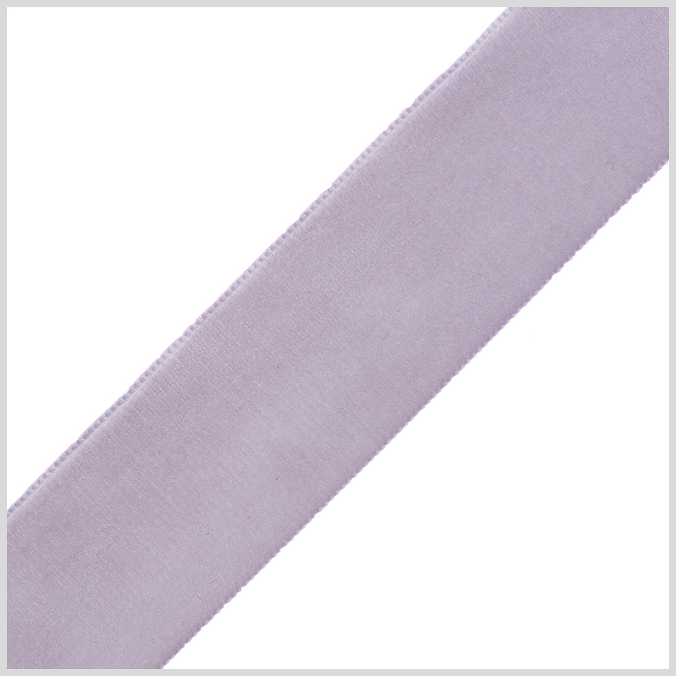 1.375" Gray Nylon Velvet Ribbon
