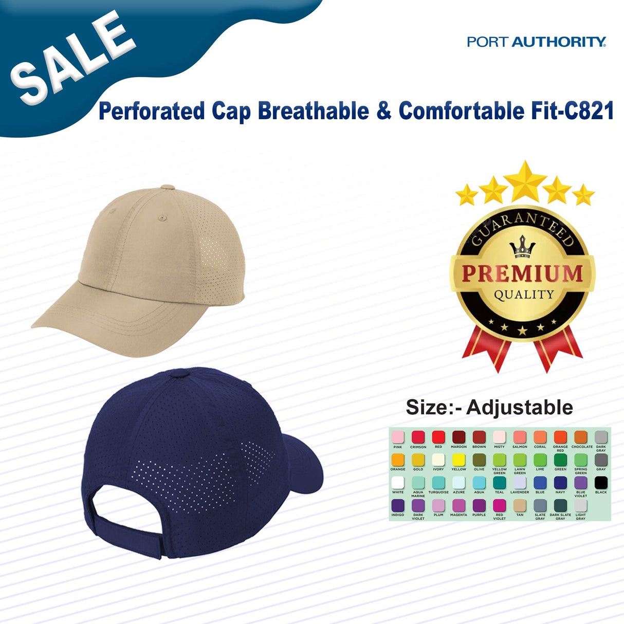 Port Authority® Perforated Cap Breathable & Comfortable Fit