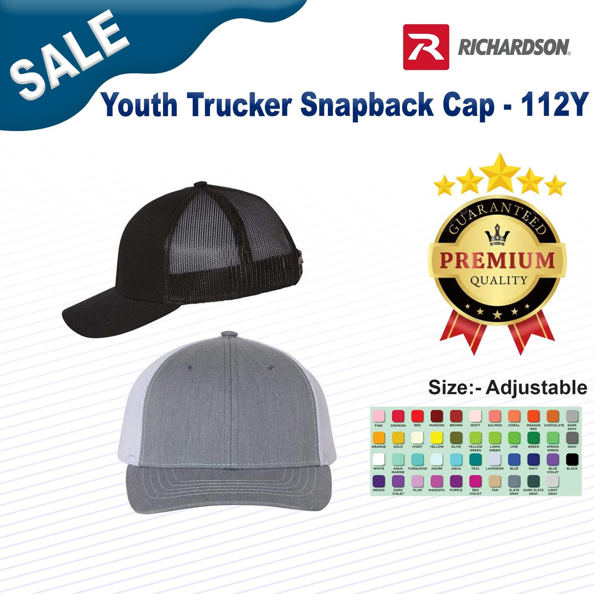 Richardson® Youth Trucker Snapback Cap