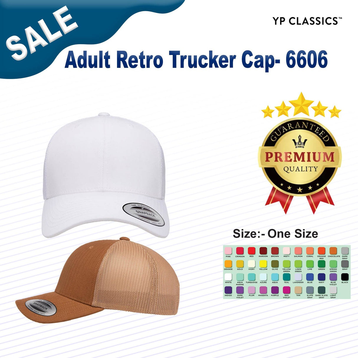 YP Classics® Adult Retro Trucker Cap