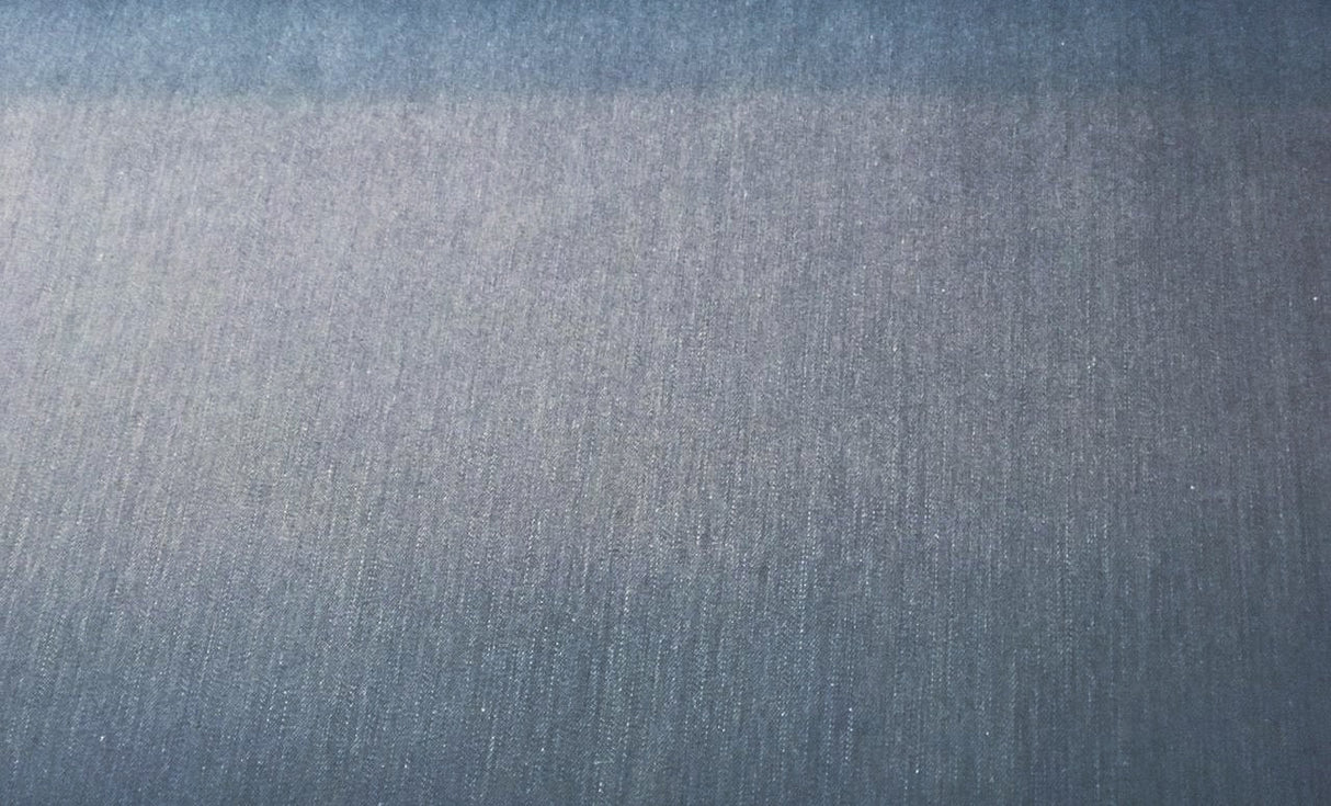Italian Cotton Denim Purple Blue Stretch