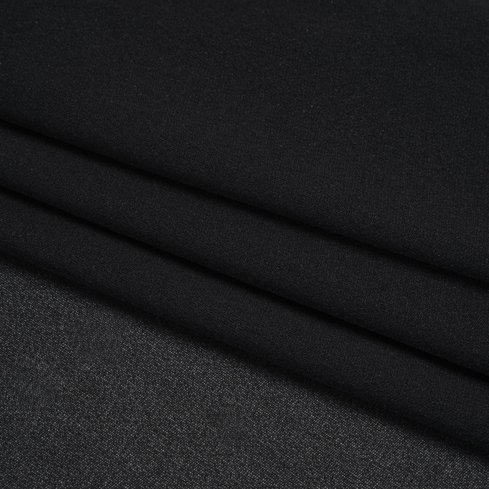 Medium Weight Knit Fusible Interlining, Single Sided - Black